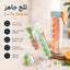 قالب مكعبات ثلج 6 قوالب بغطاء محكم سهل الفك بضغطة واحدة