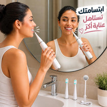 فرشة كهربائية لتنظيف الأسنان بالموجات فوق الصوتية 31000 مع 5 أوضاع لإزالة الجير والبلاك