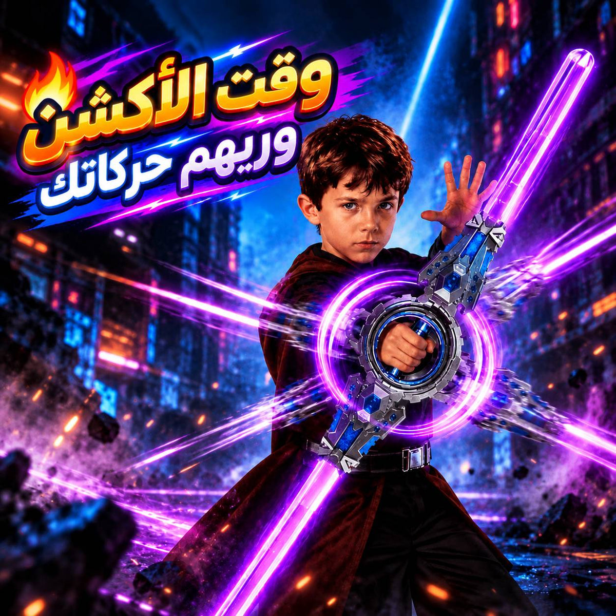 سيف دوّار بإضاءة مؤثرات ضوئية وحركة مذهلة Main image