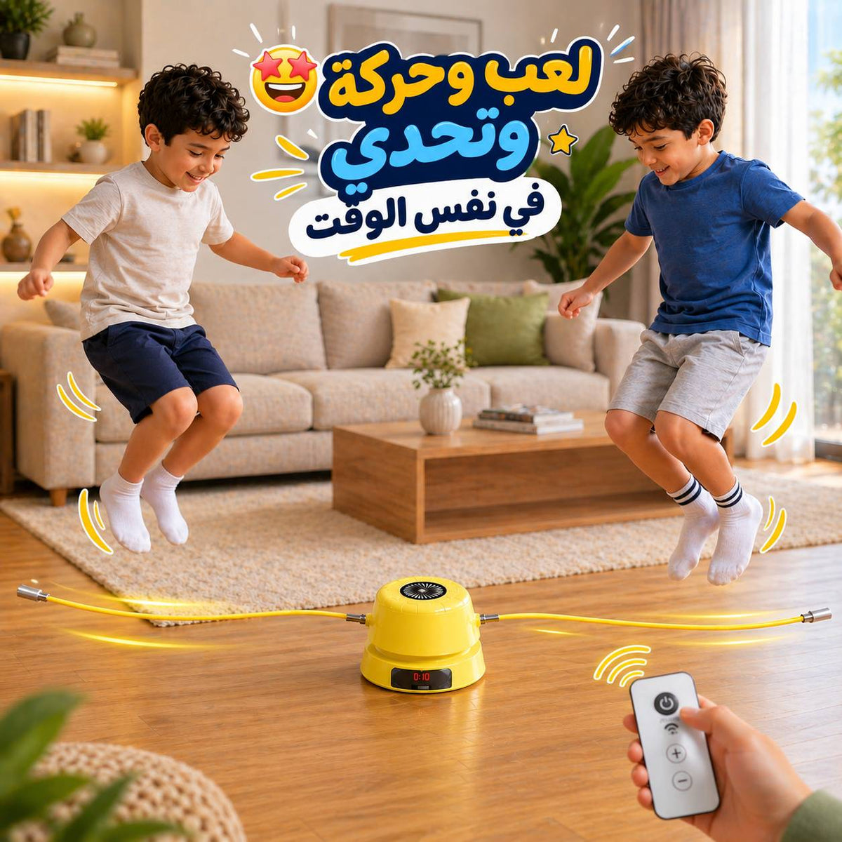 لعبة نط الحبل بعداد رقمي وبطارية قابلة لإعادة الشحن Main image