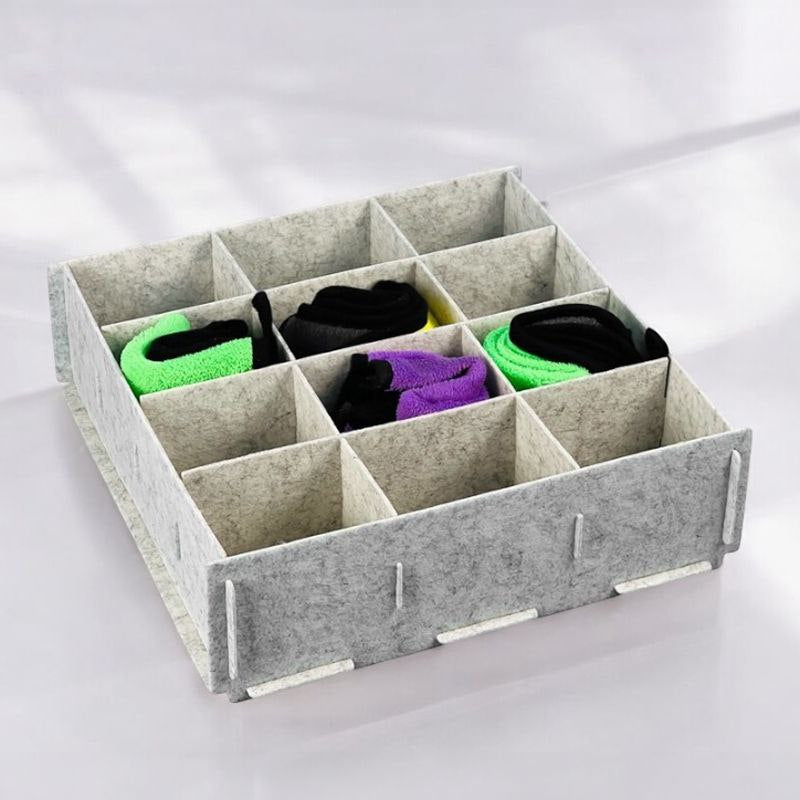 منظم شرابات وملابس داخلية 12 خانة قابل للفك والتركيب Main image
