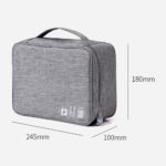 ⁦شنطة وتربروف منظمة للاسلاك والكابلات والشواحن والباوربانك بيد لسهولة الحمل⁩ - الصورة ⁦5⁩