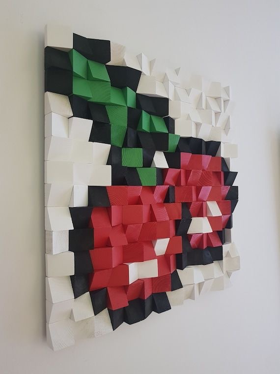 Cherry-On-Top-Mosaic-3D-Wood-Wall-Art_All_4264_8.jpeg ثري دي لتجديد ديكور الشركات والمنازل من الخشب Cherry لوحة موزاييك هاند ميد علي شكل - الصورة 1