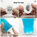 ⁦كوستر كوبايات ليد مضئ بالوان مختلفة بلزق دبل فيس قوي مقاوم للماء⁩ - الصورة ⁦5⁩