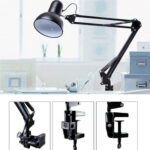 ⁦اباجورة ومصباح بمشبك وقاعدة للتثبيت على المكتب والسرير يدور للتحكم في زاوية الضوء للمذاكرة والقراءة⁩ - الصورة ⁦5⁩