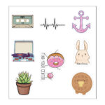 Find Your Center مجموعة استيكر لتزين وتجديد اللاب توب والنوت بوك والزجاجات وتربروف قابل لإعادة الاستخدام