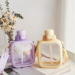 زمزمية مدرسية للاطفال 700 ملي بشاليموه لسهولة الشرب وحزام كروس لسهولة الحمل - الصورة 8