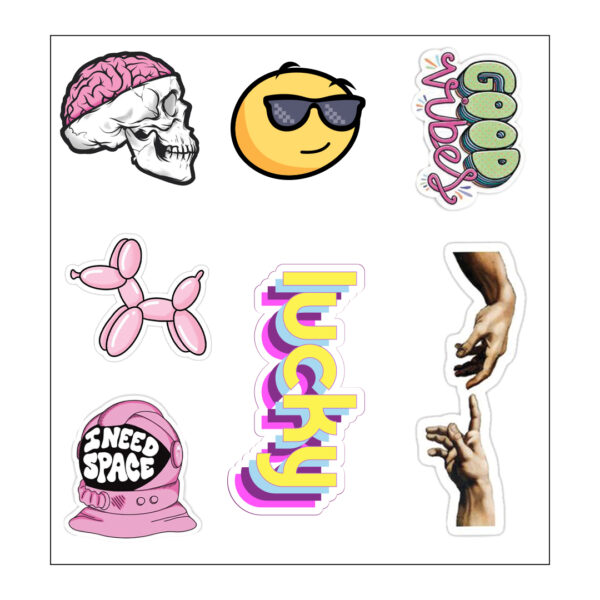 Lucky مجموعة استيكر لتزين وتجديد اللاب توب والنوت بوك والزجاجات وتربروف قابل لإعادة الاستخدام