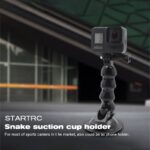 ⁦حامل موبايل سيارة يثبت بشفط الهواء علي التابلوه او الزجاج متحرك للتحكم في زاوية الرؤية للقيادة بأمان⁩ - الصورة ⁦4⁩