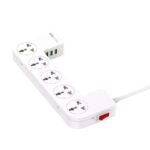 ⁦مشترك كهربائي 5 فيشة مع 3 منافذ يو اس بي ببوكس منظم للاسلاك وستاند للهواتف و الأجهزه⁩ - الصورة ⁦11⁩