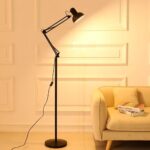 ⁦اباجورة ومصباح ارضي بذراع مفصلي متحرك للتحكم في زاوية الضوء للقراءة والدراسة والعمل⁩ - الصورة ⁦4⁩