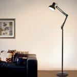 ⁦اباجورة ومصباح ارضي بذراع مفصلي متحرك للتحكم في زاوية الضوء للقراءة والدراسة والعمل⁩ - الصورة ⁦5⁩