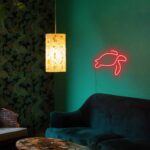 ⁦لافتة نيون ليد مضيئة علي شكل سلحفاة لتجديد وتغير ديكور غرف الأطفال⁩ - الصورة ⁦2⁩