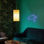 ⁦لافتة نيون ليد مضيئة علي شكل سلحفاة لتجديد وتغير ديكور غرف الأطفال⁩ - الصورة ⁦4⁩