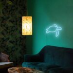 ⁦لافتة نيون ليد مضيئة علي شكل سلحفاة لتجديد وتغير ديكور غرف الأطفال⁩ - الصورة ⁦7⁩