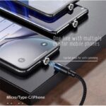 ⁦كابل يو اس بي مغناطيسي تايب سي عملي سريع الشحن ونقل البيانات⁩ - الصورة ⁦2⁩