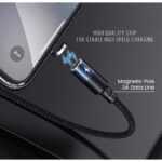 ⁦كابل يو اس بي مغناطيسي تايب سي عملي سريع الشحن ونقل البيانات⁩ - الصورة ⁦3⁩