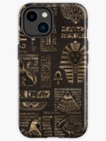 ⁦جراب 13 برو ماكس فرعوني من البلاستيك المعالج ضد الكسر والخدوش⁩ - الصورة ⁦5⁩