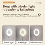 ⁦اباجورة وكشاف ليد تحكم صوتي مرن قابل للطي ب 3 درجات اضاءة وتغير اللون⁩ - الصورة ⁦6⁩