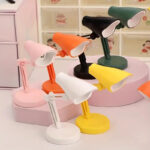 ⁦اباجورة ومصباح مكتب ميني مرن للتحكم في زاوية الضوء وقت القراءة والمذاكرة بلزق دبل فيس قوي للتثبيت علي الحائط⁩ - الصورة ⁦3⁩