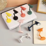 ⁦اباجورة ومصباح مكتب ميني مرن للتحكم في زاوية الضوء وقت القراءة والمذاكرة بلزق دبل فيس قوي للتثبيت علي الحائط⁩ - الصورة ⁦6⁩