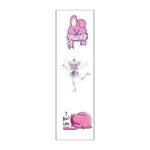 ⁦مجموعة استيكر لاب توب ابو الاستمرارية ع ابو السعي ع ابو الوصول 9 قطع فنيل وتربروف قابل لإعادة الاستخدام⁩ - الصورة ⁦2⁩