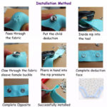 ⁦اداة تركيب الكباسين بديلة الزراير للملابس بسهولة مع مجموعة من الكباسين⁩ - الصورة ⁦3⁩