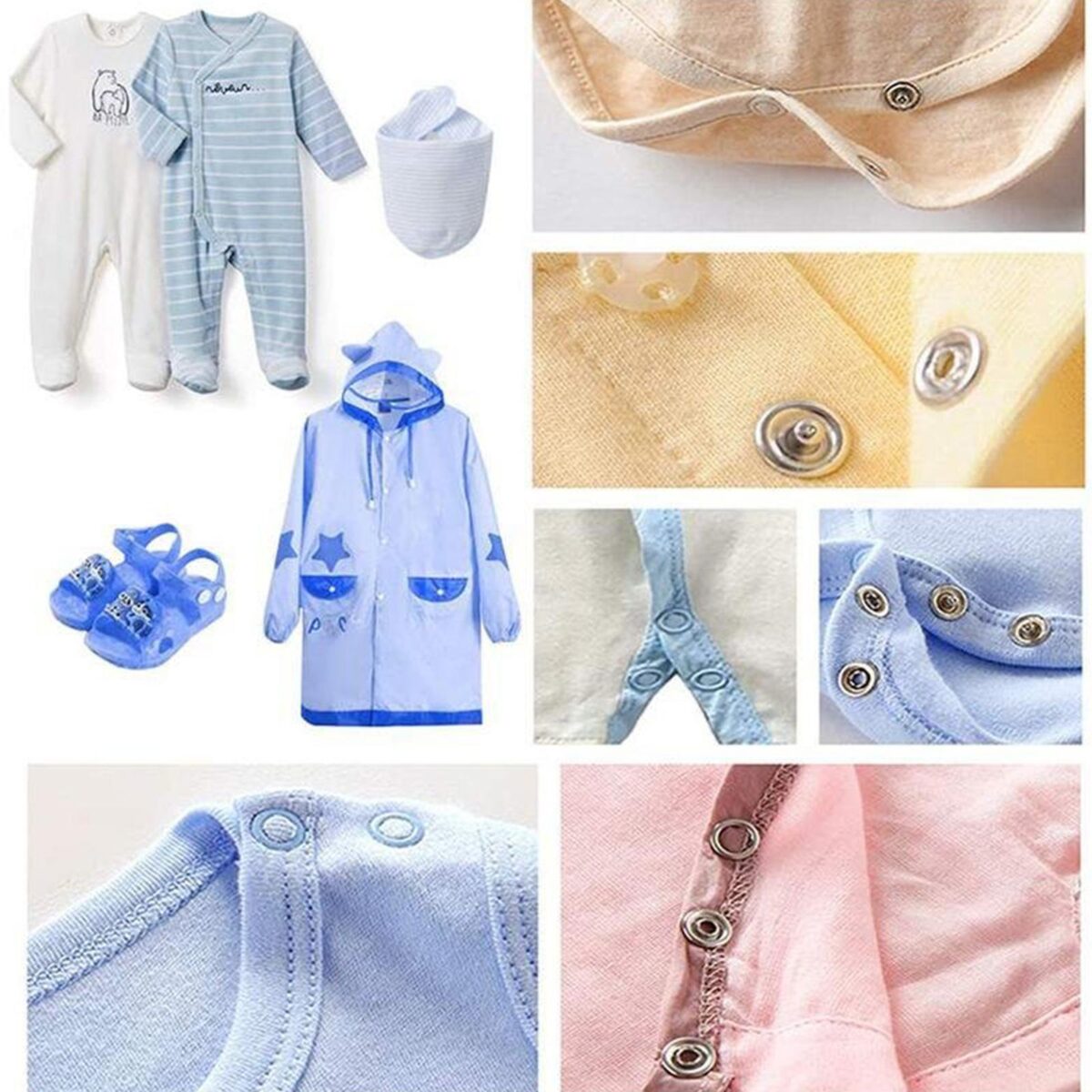 ⁦اداة تركيب الكباسين بديلة الزراير للملابس بسهولة مع مجموعة من الكباسين⁩ - الصورة ⁦5⁩