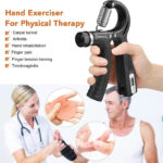 ⁦اداة تمارين لتقوية مقبض اليد قابلة للتعديل من 5 حتي 60 كجم مع عداد مثالية للاعبي كرة السلة واليد⁩ - الصورة ⁦5⁩