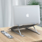 استاند حامل لاب توب وتابلت معدني محمول قابل لتعديل الارتفاع للعمل والدراسة براحة