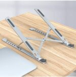 ⁦استاند حامل لاب توب وتابلت معدني محمول قابل لتعديل الارتفاع للعمل والدراسة براحة⁩ - الصورة ⁦3⁩