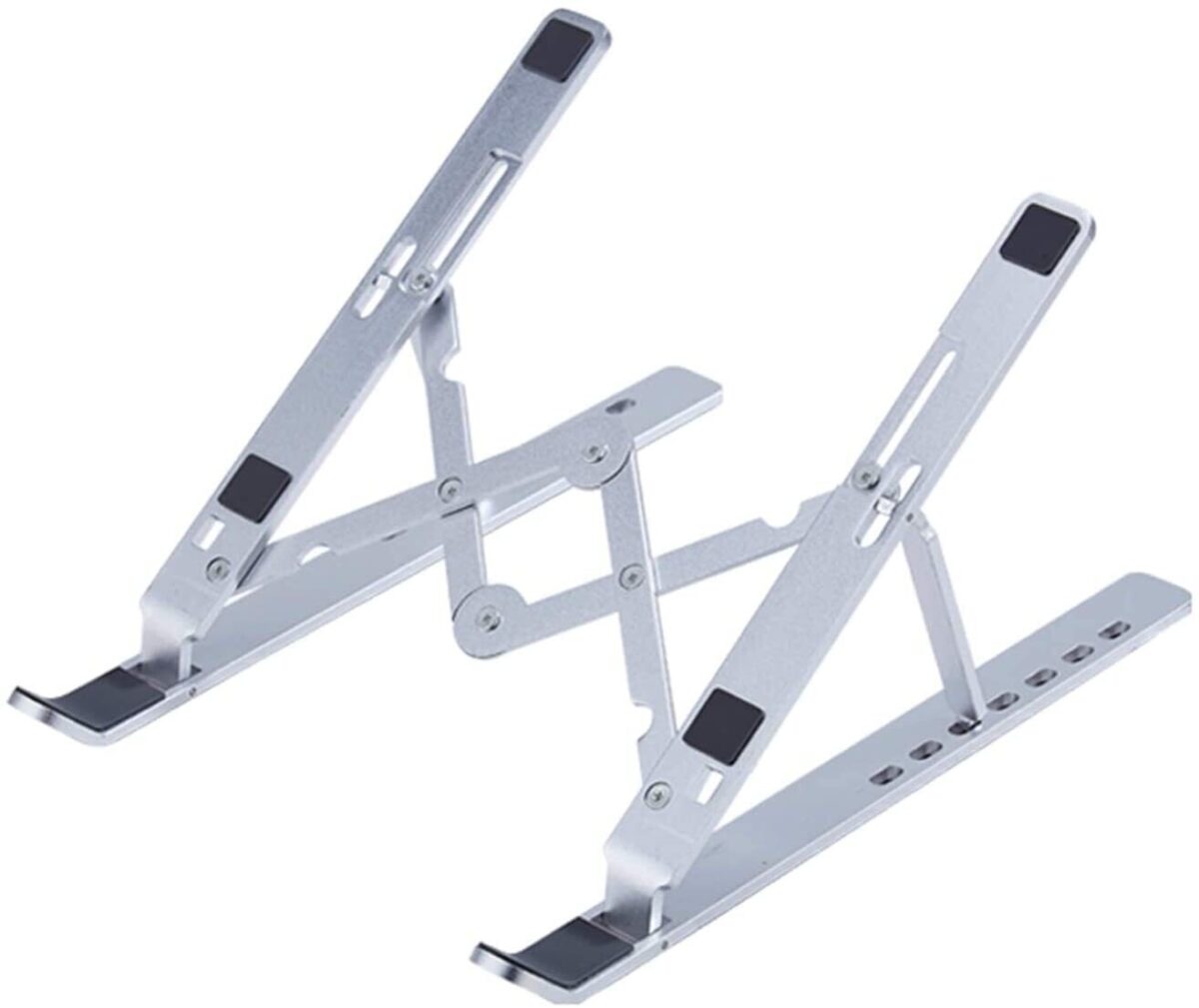 ⁦استاند حامل لاب توب وتابلت معدني محمول قابل لتعديل الارتفاع للعمل والدراسة براحة⁩ - الصورة ⁦5⁩