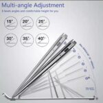 ⁦استاند حامل لاب توب وتابلت معدني محمول قابل لتعديل الارتفاع للعمل والدراسة براحة⁩ - الصورة ⁦8⁩