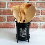 ⁦استاند حامل لادوات الغرف والمعالق والشوك والسكاكين من المعدن⁩ - الصورة ⁦3⁩