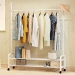 ⁦استاند دولاب شماعات وهوكات منظم للملابس والشنط والأحذية معدن غير قابل للصدأ⁩ - الصورة ⁦10⁩