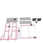 ⁦استاند منظم ادوات الحمام فوق الغسالة والتواليت 3 رفوف متعدد الاستخدامات⁩ - الصورة ⁦4⁩