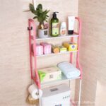 ⁦استاند منظم ادوات الحمام فوق الغسالة والتواليت 3 رفوف متعدد الاستخدامات⁩ - الصورة ⁦6⁩