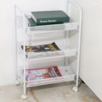 ⁦استاند منظم ٣ دور بعجل لسهولة الحركة للمطبخ والحمام معدن⁩ - الصورة ⁦9⁩