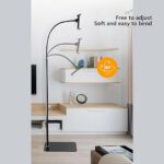 ⁦استاند وحامل ارضي للموبايل والتابلت يدور 360 درجة لتعديل الزاوية لمشاهدة الافلام والمسلسلات وعمل مكالمات فيديو بطول 1.3 متر⁩ - الصورة ⁦5⁩