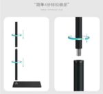 ⁦استاند وحامل ارضي للموبايل والتابلت يدور 360 درجة لتعديل الزاوية لمشاهدة الافلام والمسلسلات وعمل مكالمات فيديو بطول 1.3 متر⁩ - الصورة ⁦6⁩