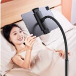 ⁦استاند وحامل ارضي للموبايل والتابلت يدور 360 درجة لتعديل الزاوية لمشاهدة الافلام والمسلسلات وعمل مكالمات فيديو بطول 1.3 متر⁩ - الصورة ⁦8⁩