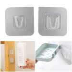 الهوك الشفاف بديل المسامير القوي لتعليق اللوح واي شيء بدون تخريم الحائط او الأبواب طقم قطعتين - الصورة 3