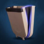 ⁦باسكت قمامة قابل للطي والتعليق على درف ابواب المطبخ سيليكون⁩ - الصورة ⁦2⁩