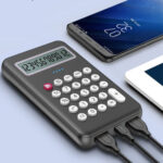 باور بانك سريع منفذين شحن واله حاسبه في جهاز واحد