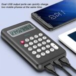 ⁦باور بانك سريع منفذين شحن واله حاسبه في جهاز واحد⁩ - الصورة ⁦3⁩