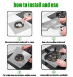 ⁦بديل فويل عيون البوتجاز قطعتين وتربروف مضاد للأشتعال للحفاظ علي نظافة البوتجاز قابل للغسيل لإعادة الأستخدام⁩ - الصورة ⁦4⁩