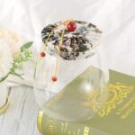 ⁦برطمان زجاج شفاف 700 ملي لحفظ البقوليات والمكسرات والكاندي بغطاء محكم الغلق مزين بقماش منقوش ورد⁩ - الصورة ⁦4⁩