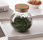 ⁦برطمان زجاجي 500 ملي حافظ للتوابل والمكسرات وقطن الميكب والاذن متعدد الاستخدام بغطاء محكم الغلق⁩ - الصورة ⁦4⁩