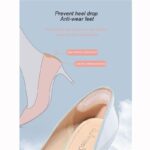 بطانة كعب سيليكون لأحذية الكعب العالي لمنع القرح وآلام الكعب بلزق دبل فيس قوي - الصورة 4