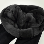 ⁦بنطلون ليجن اسود ثقيل مبطن للتغلب علي برد الشتاء⁩ - الصورة ⁦3⁩